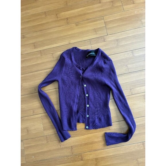 REALISATION PAR WINONA CARDIGAN - DEEP PURPLE XS - Picture 2 of 6